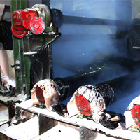 Процесс пропитки полотна при производстве рубероида